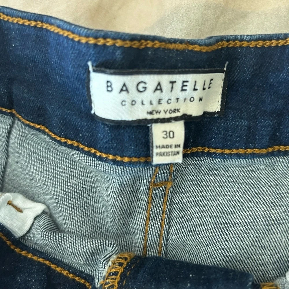 Bagatelle Dark Blue Flare Jeans - Picture 2 of 3